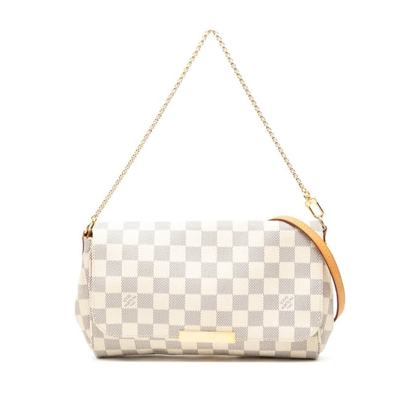 Louis Vuitton Damier Azur Favorite MM White Very good condition - Front View