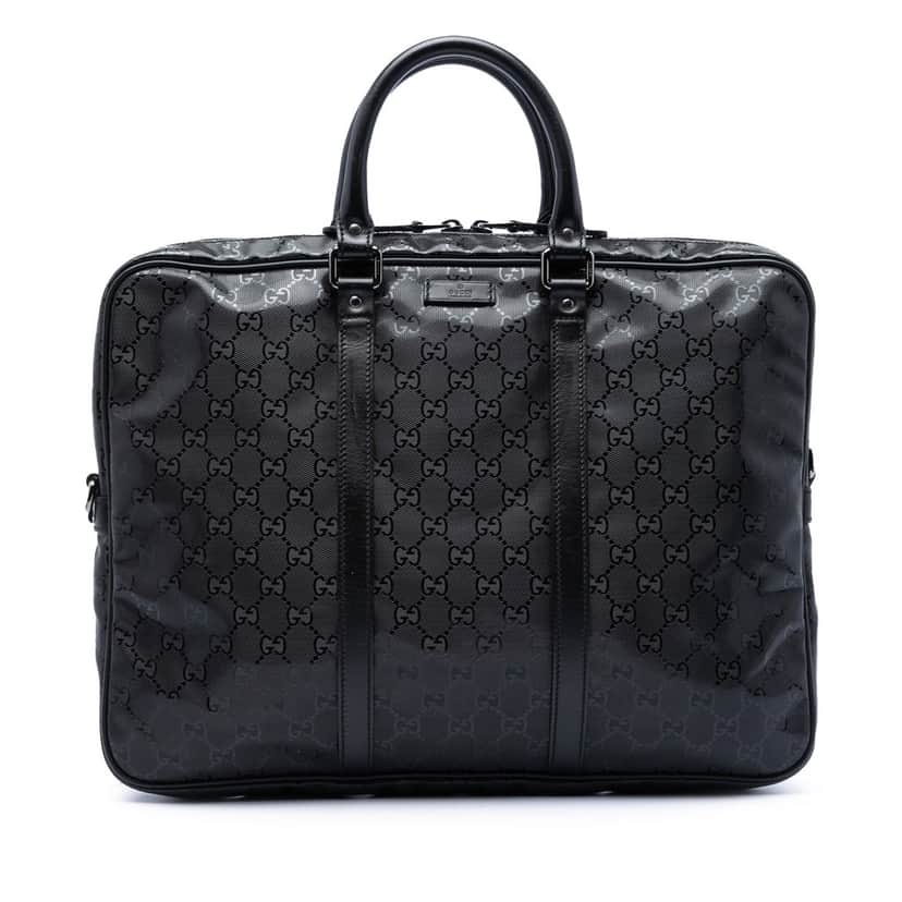 Gucci GG Imprime Business Bag Black Very good condition - Front View