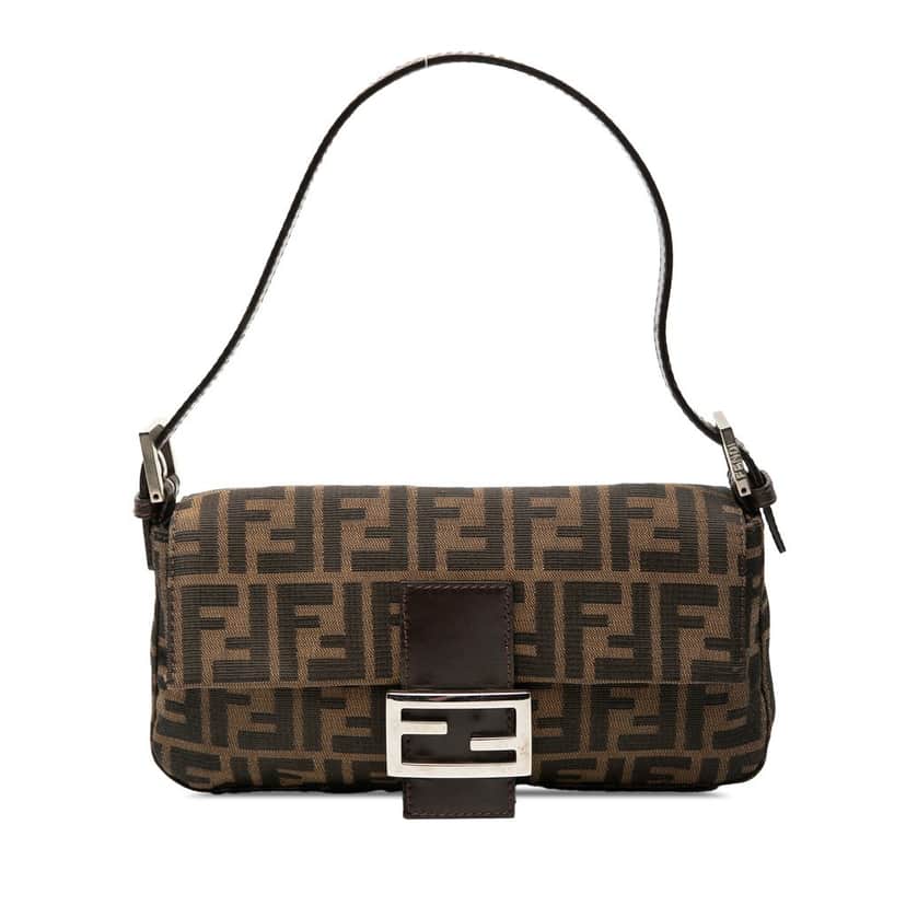 Fendi Zucca Canvas Baguette Brown Very good condition - Front View