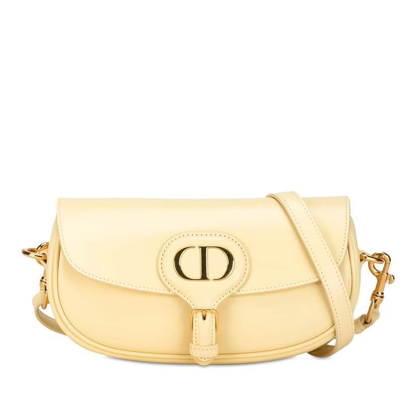 Dior Calfskin Bobby East West Crossbody Yellow Leather Very good condition - Front View