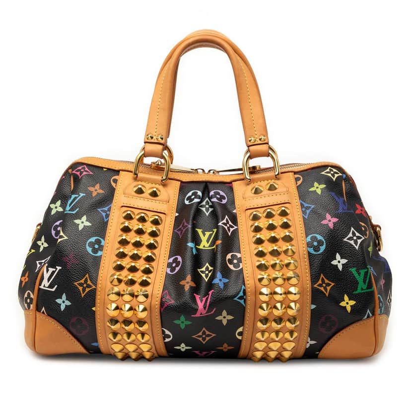 Louis Vuitton Monogram Multicolore Courtney MM Black Very good condition - Front View