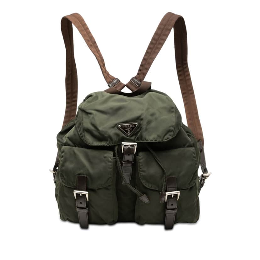 Prada Tessuto Backpack Brown Very good condition - Front View