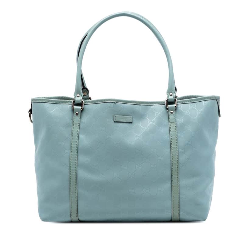 Gucci Medium GG Imprime Joy Tote Blue Very good condition - Front View