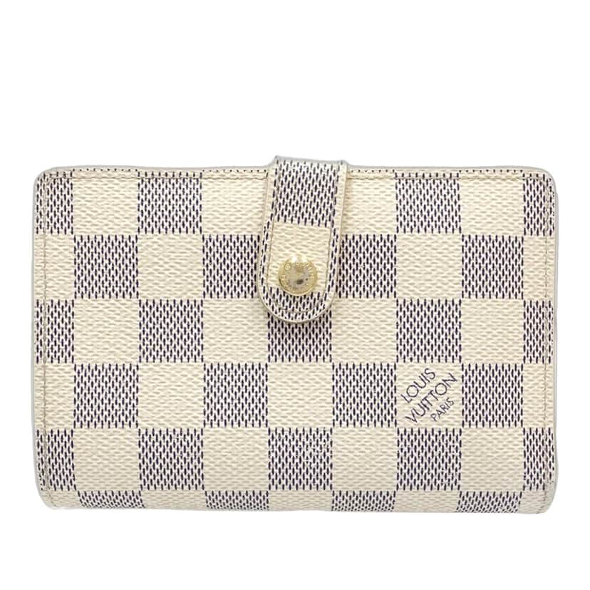 Louis Vuitton Damier Azur Portefeuille Viennois White Very good condition - Front View