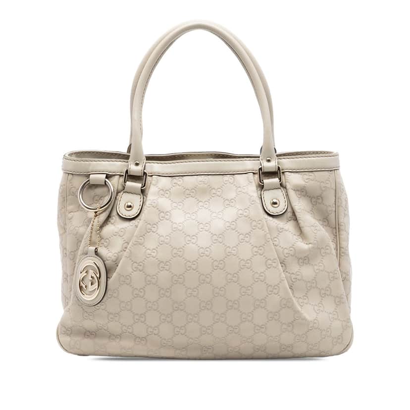 Gucci Guccissima Sukey Tote Brown Leather Very good condition - Front View