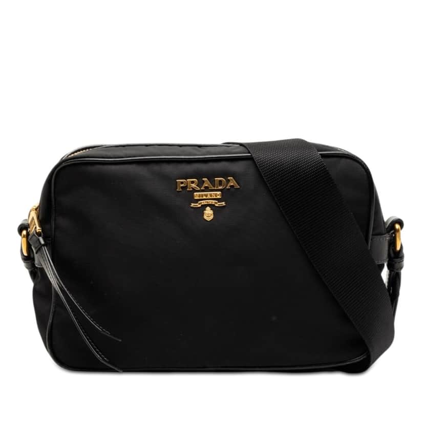 Prada Tessuto Camera Bag Black Very good condition - Front View