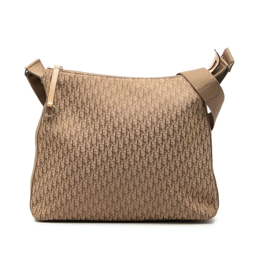 Dior Diorissimo Trotter Canvas Crossbody Brown Very good condition - Front View