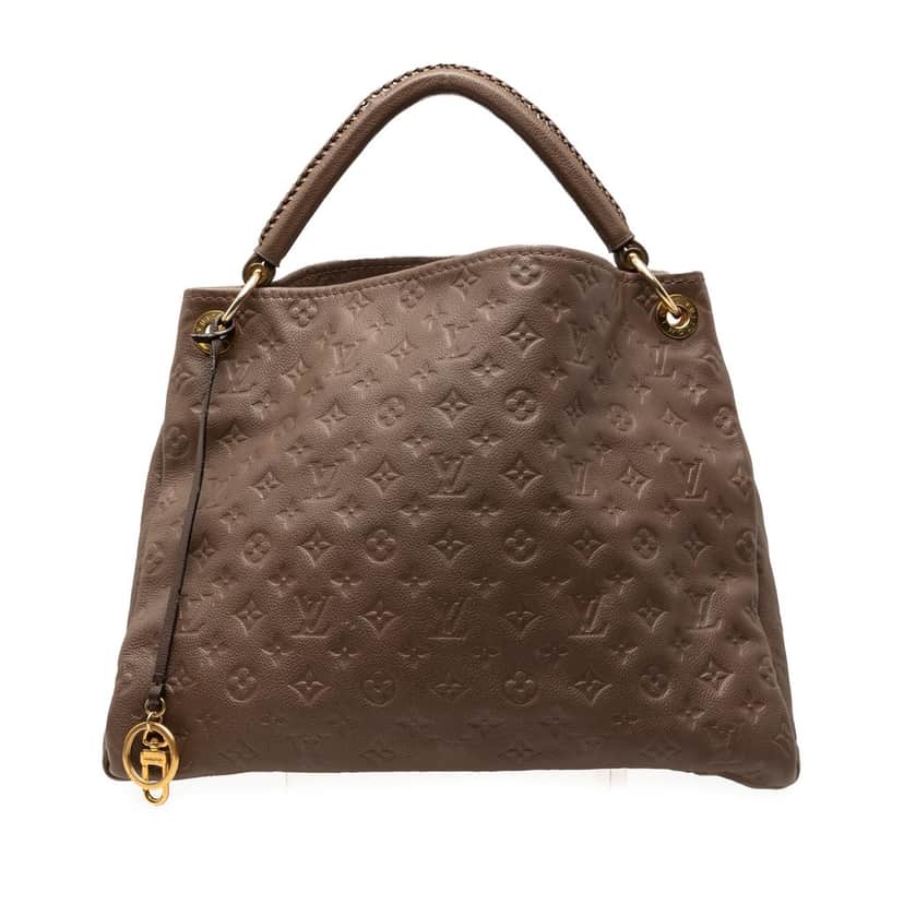Louis Vuitton Monogram Empreinte Artsy MM Brown Leather Very good condition - Front View