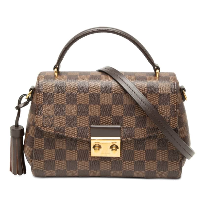 Louis Vuitton Damier Ebene Croisette Brown Very good condition - Front View