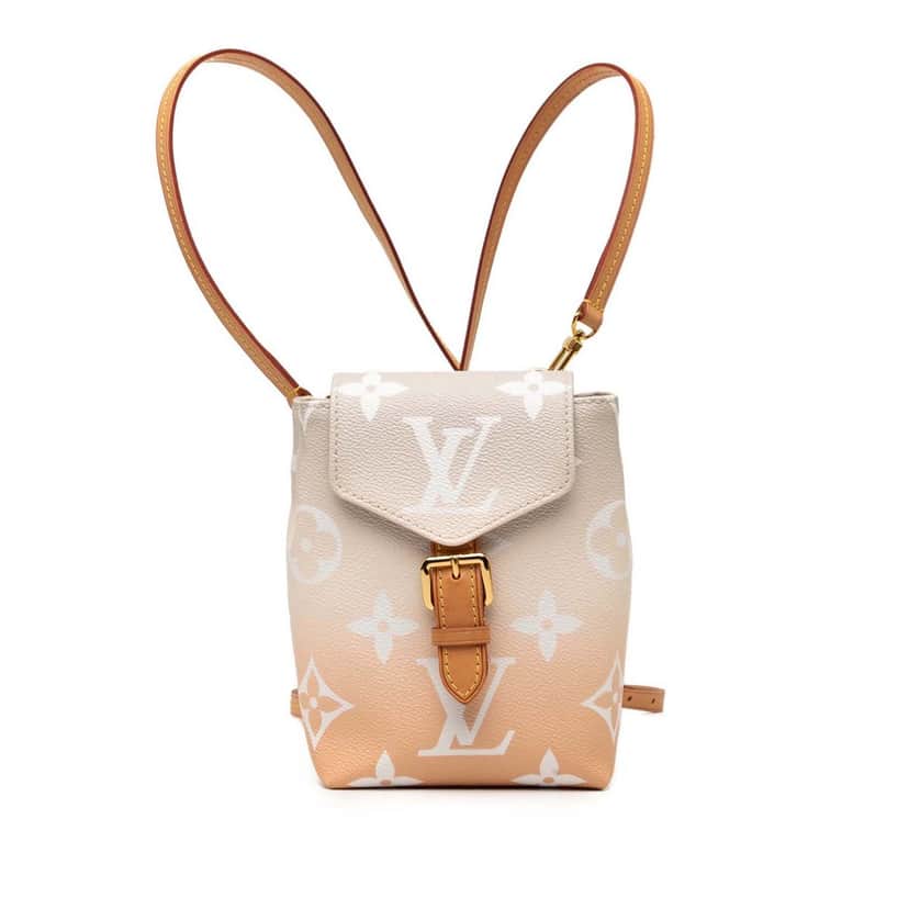 Louis Vuitton Monogram Giant By The Pool Tiny Backpack Orange Very good condition - Front View