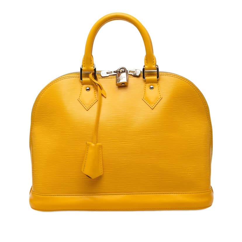 Louis Vuitton Epi Alma PM Yellow Leather Very good condition - Front View