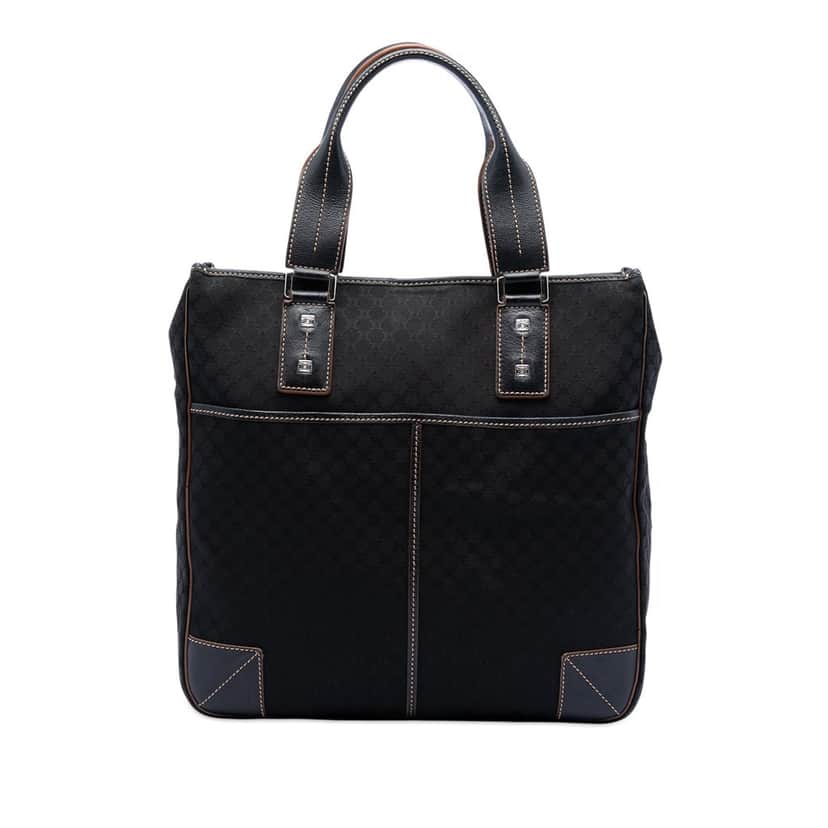 Celine Macadam Canvas Tote Black Very good condition - Front View