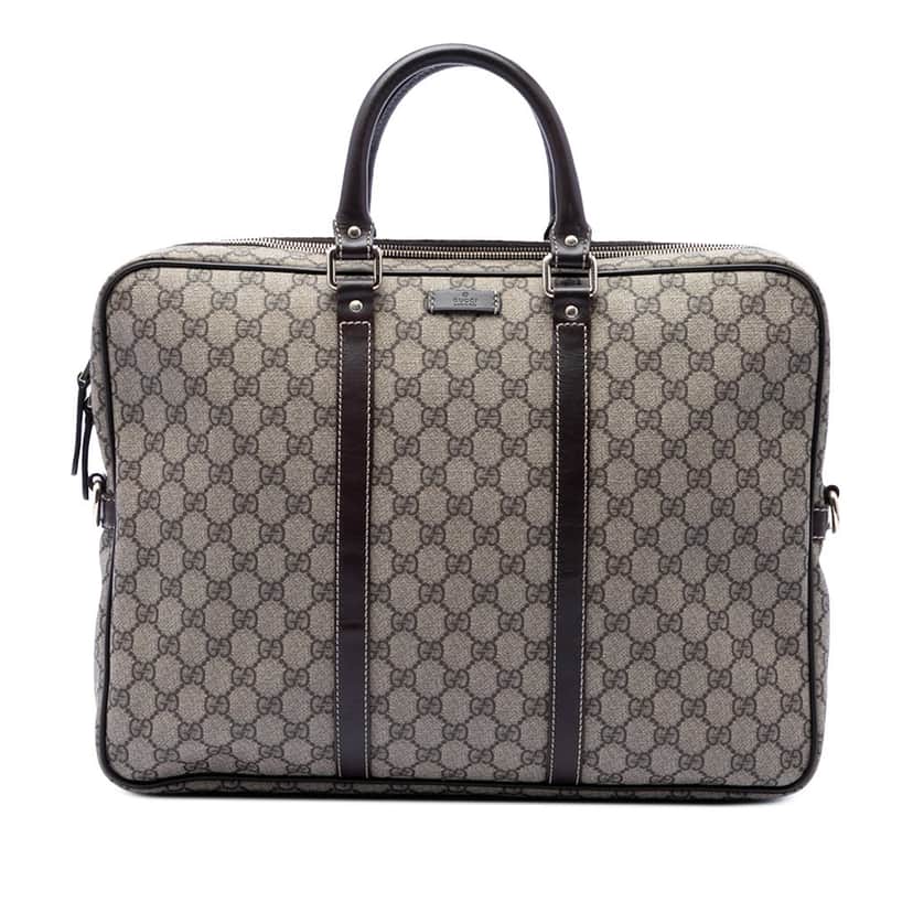 Gucci GG Supreme Business Bag Beige Very good condition - Front View