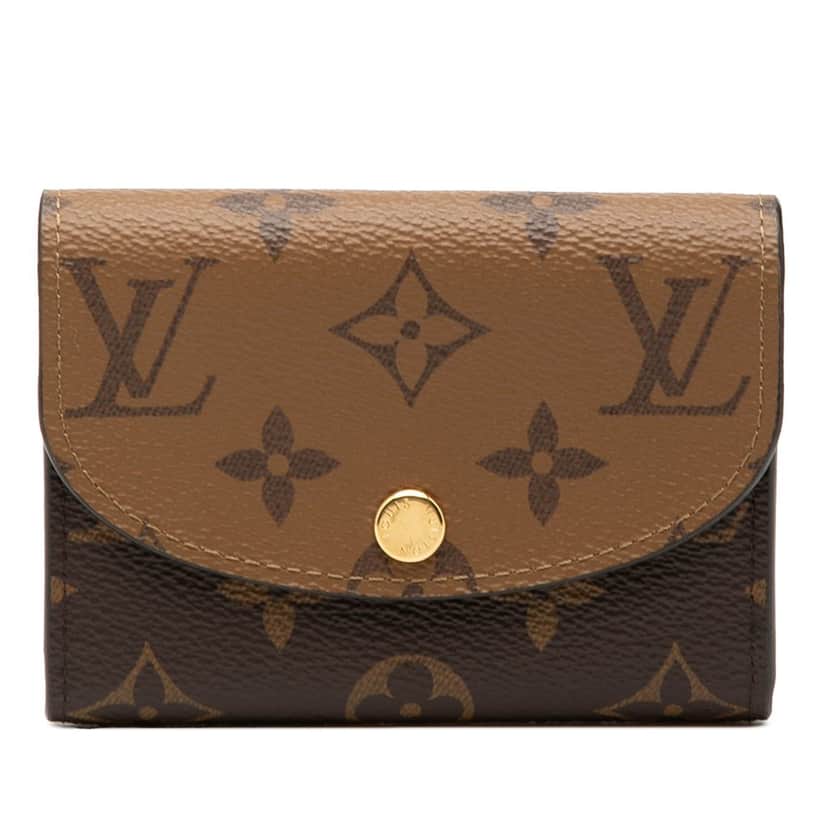 Louis Vuitton Monogram Reverse Rosalie Coin Purse Brown Very good condition - Front View