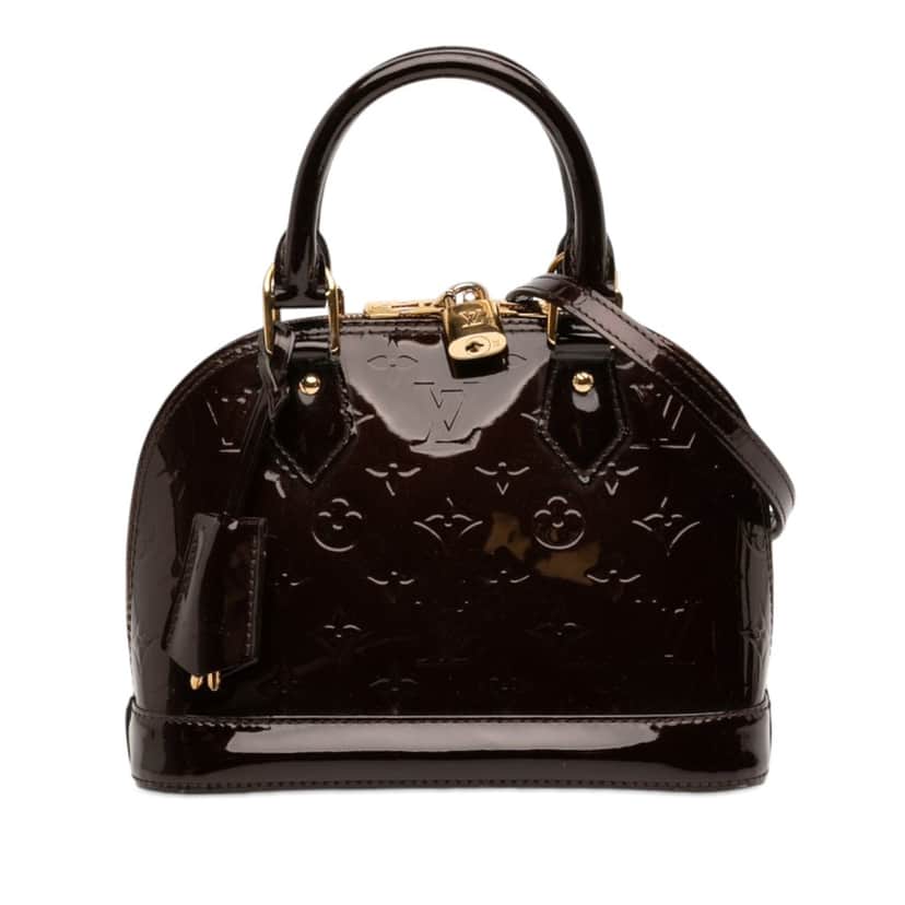 Louis Vuitton Monogram Vernis Alma BB Purple Leather Very good condition - Front View