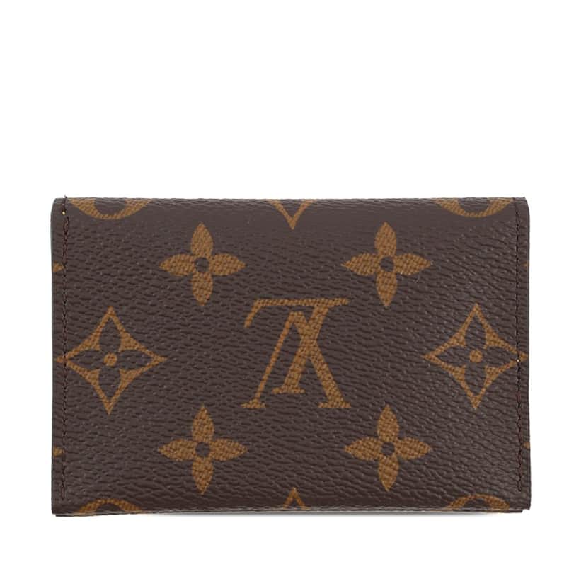 Louis Vuitton Monogram Envelope Business Card Holder Brown Very good condition - Front View