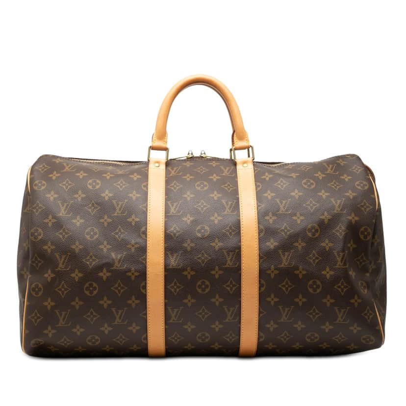 Louis Vuitton Monogram Keepall 50 Brown Very good condition - Front View