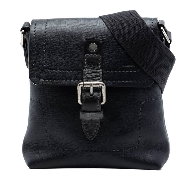Louis Vuitton Utah Yuma Black Leather Very good condition - Front View