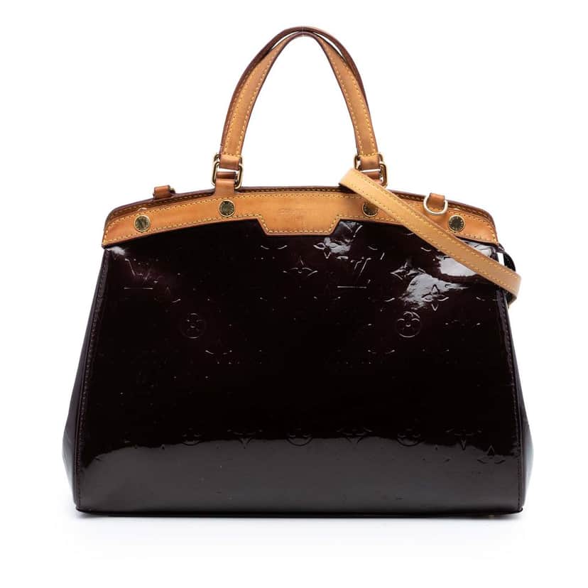 Louis Vuitton Monogram Vernis Brea MM Purple Leather Very good condition - Front View