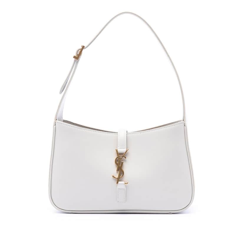 Saint Laurent Smooth Calfskin Le 5 a 7 White Leather Very good condition - Front View