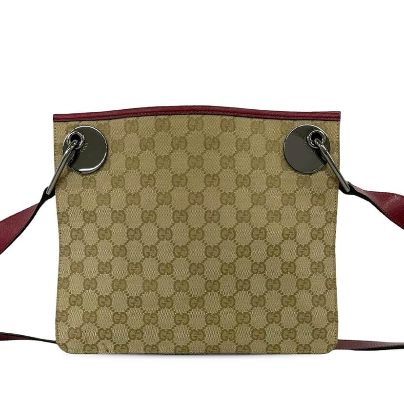 Gucci GG Canvas Eclipse Crossbody Beige Very good condition - Front View