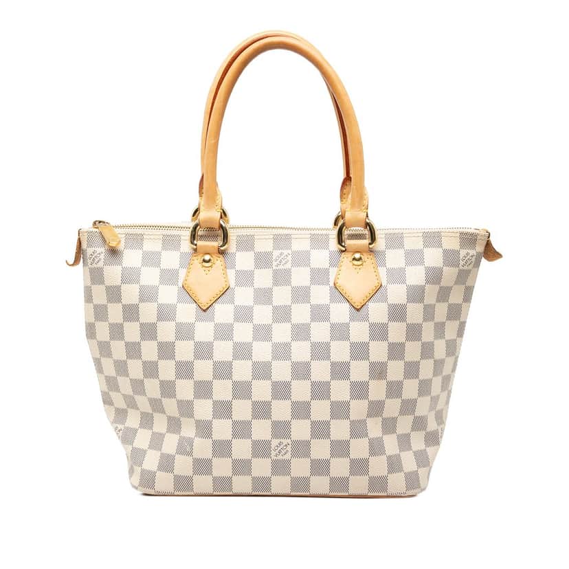 Louis Vuitton Damier Azur Saleya PM White Very good condition - Front View
