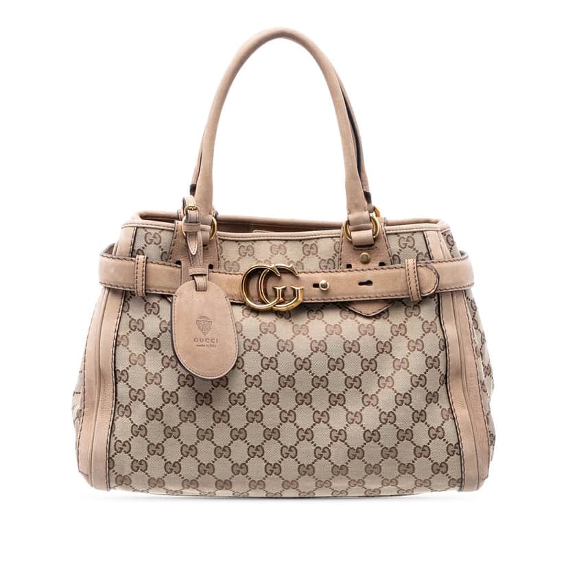 Gucci GG Canvas Running Tote Beige Very good condition - Front View