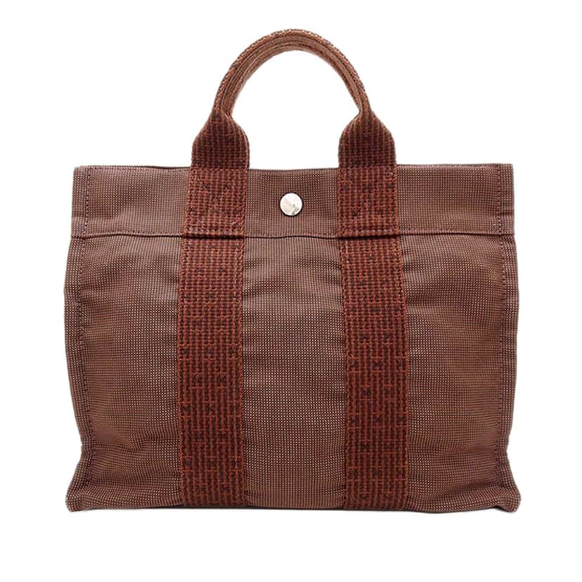 Hermès Canvas Herline PM Brown Very good condition - Front View