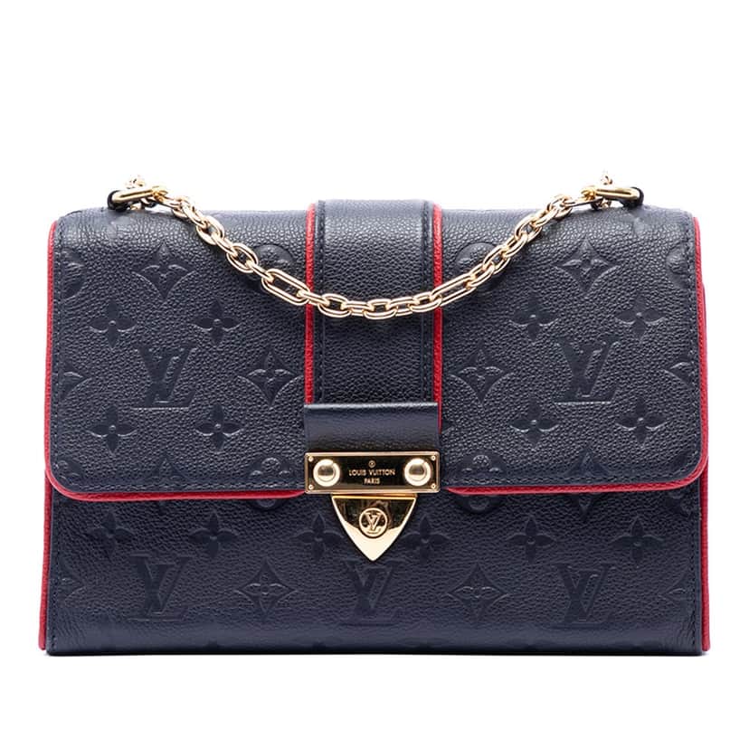Louis Vuitton Monogram Empreinte Saint Sulpice PM Blue Leather Very good condition - Front View