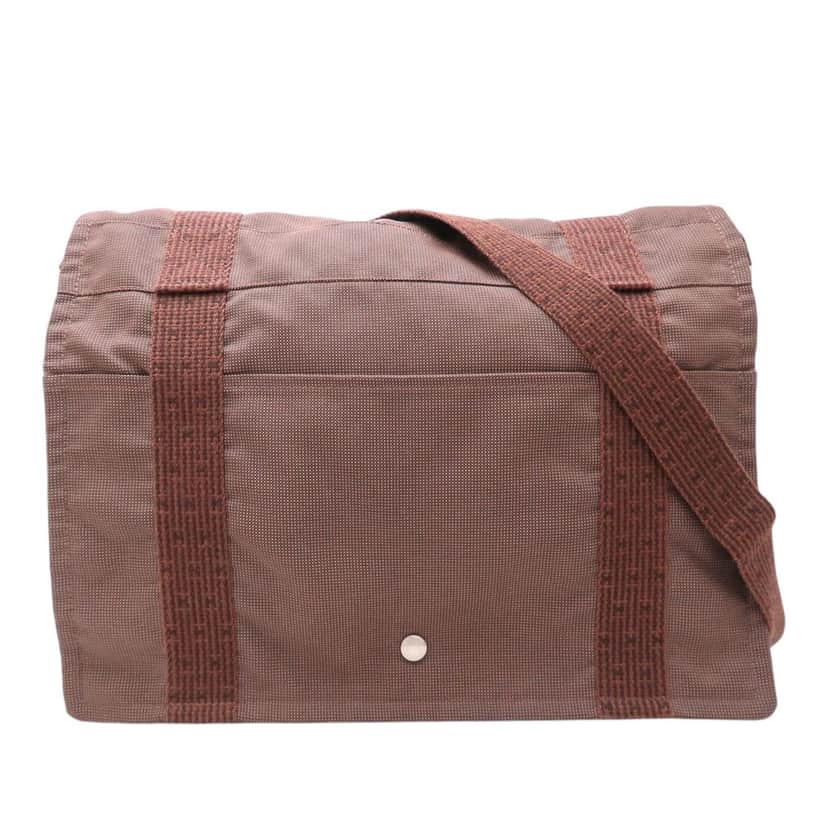 Hermès Canvas Herline Besace GM Brown Very good condition - Front View