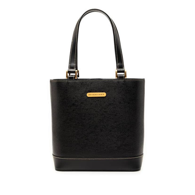 Burberry Leather Handbag Black Leather Very good condition - Front View