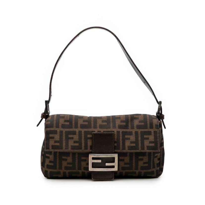 Fendi Zucca Canvas Baguette Brown Very good condition - Front View