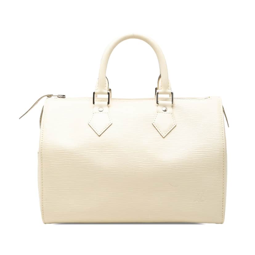 Louis Vuitton Epi Speedy 30 White Leather Very good condition - Front View