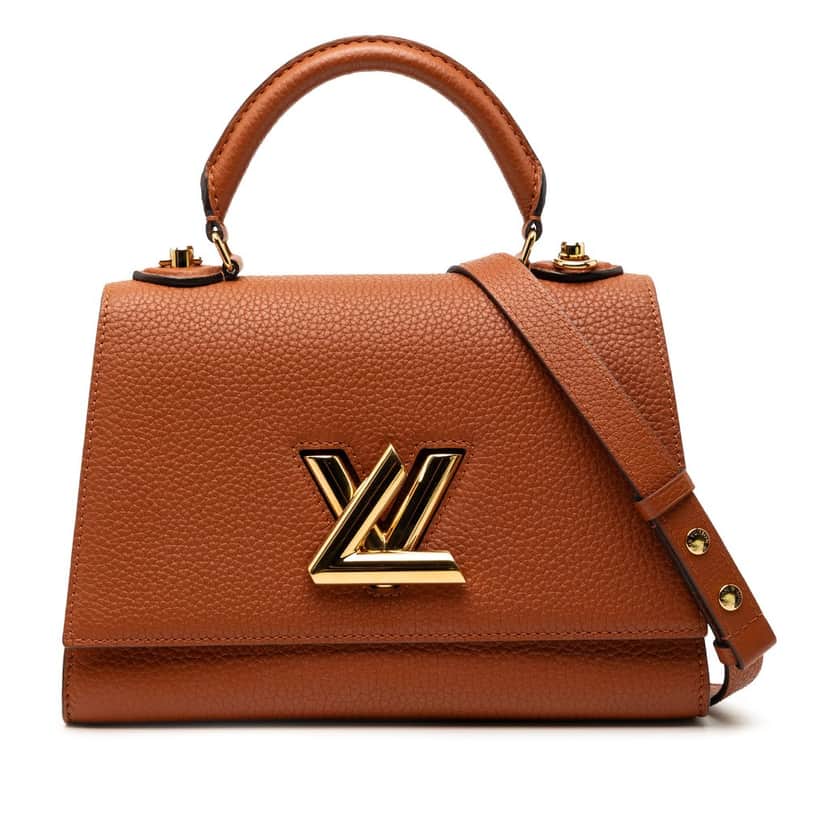 Louis Vuitton Taurillon Twist One Handle PM Brown Leather Very good condition - Front View