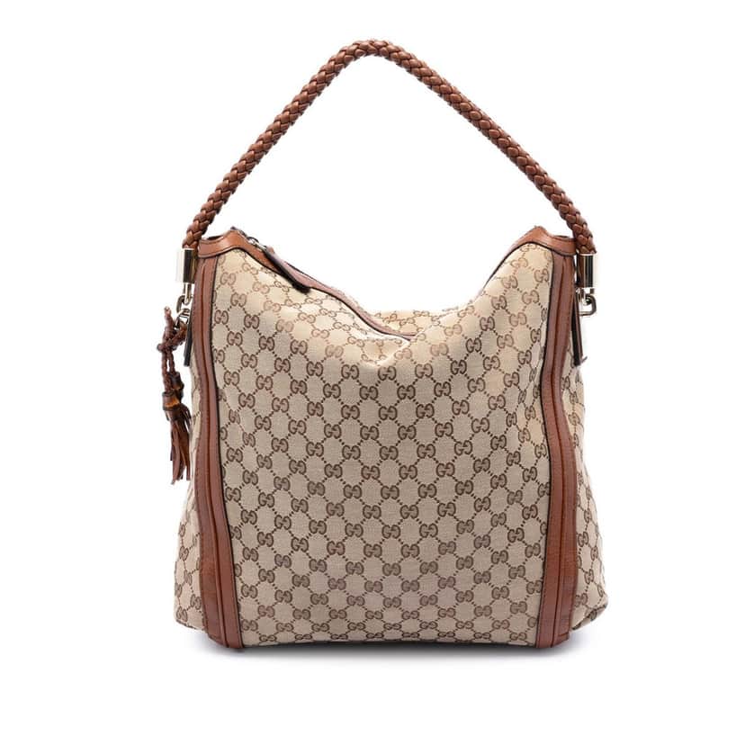 Gucci Large GG Canvas Bella Tote Beige Very good condition - Front View