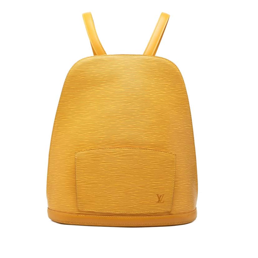 Louis Vuitton Epi Gobelins Yellow Leather Very good condition - Front View