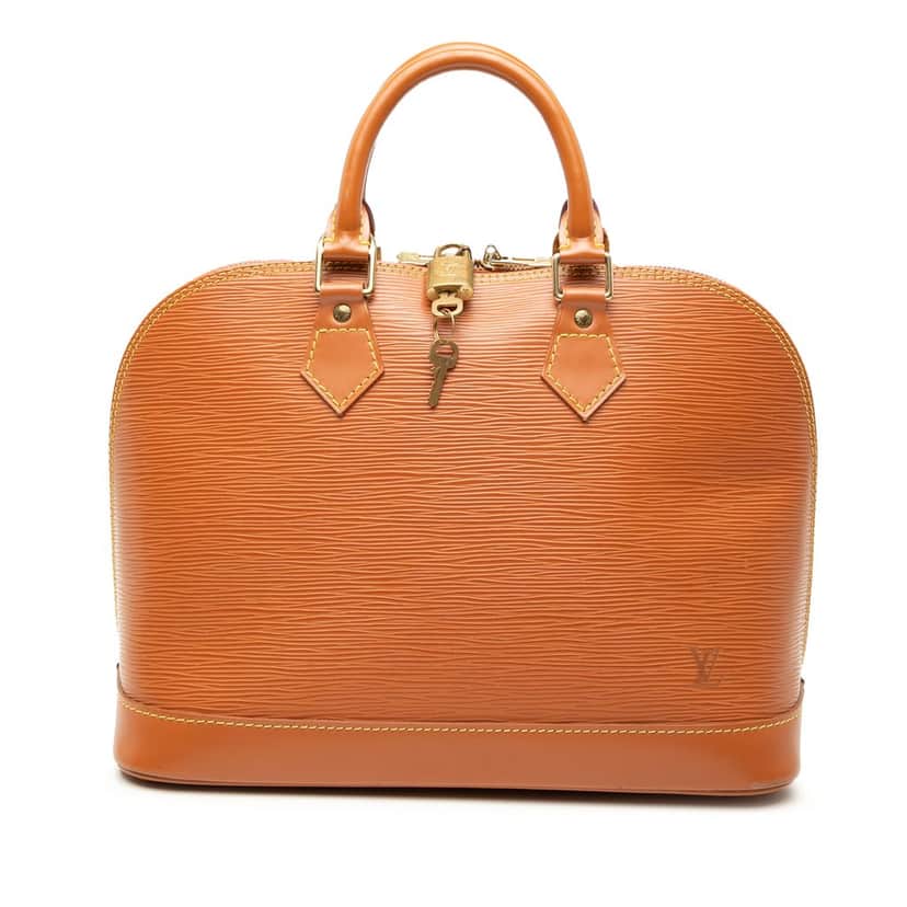 Louis Vuitton Epi Alma PM Brown Leather Very good condition - Front View
