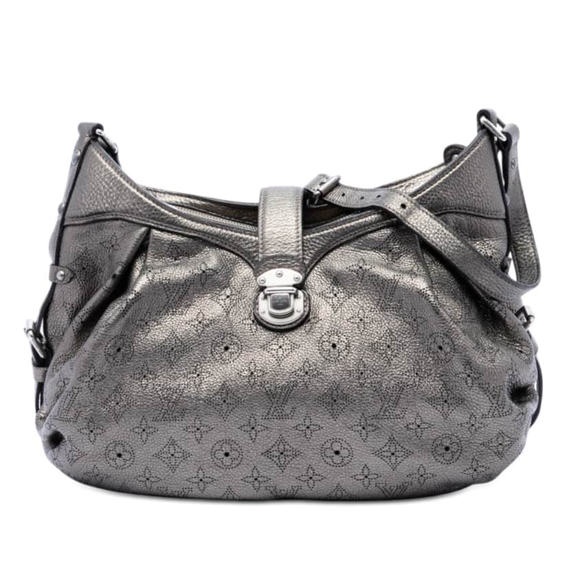 Louis Vuitton Monogram Mahina XS Silver Leather Very good condition - Front View