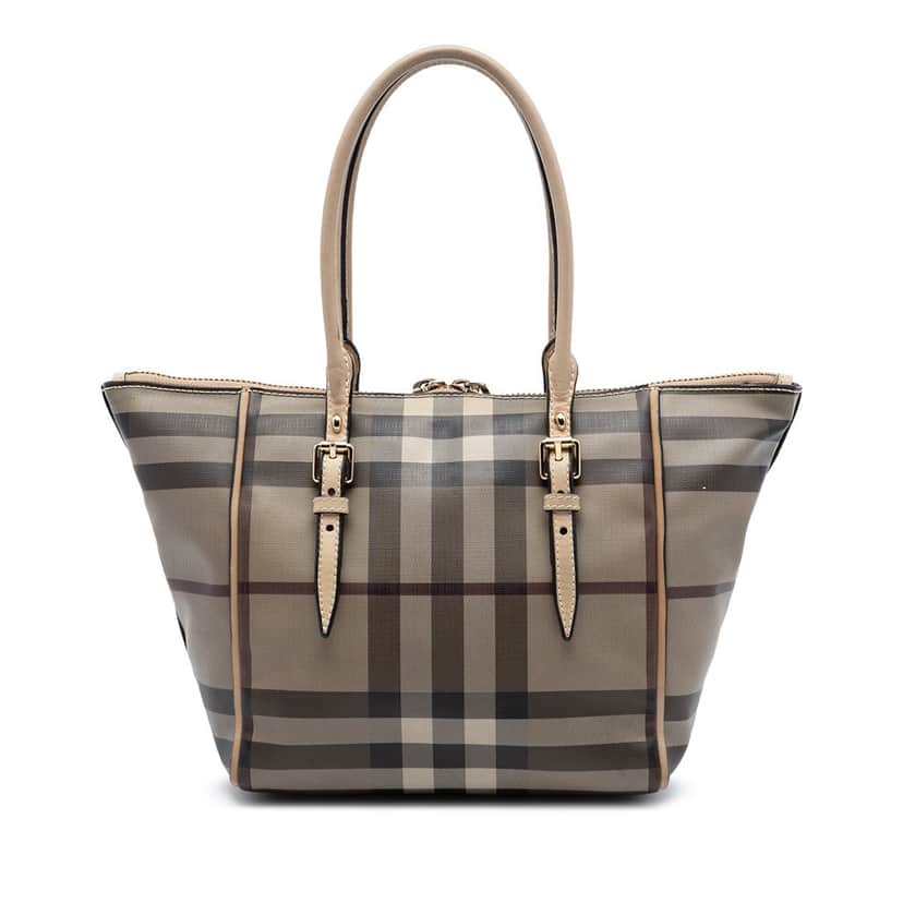 Burberry Small Smoke Check Coated Canvas Salisbury Tote Other Very good condition - Front View