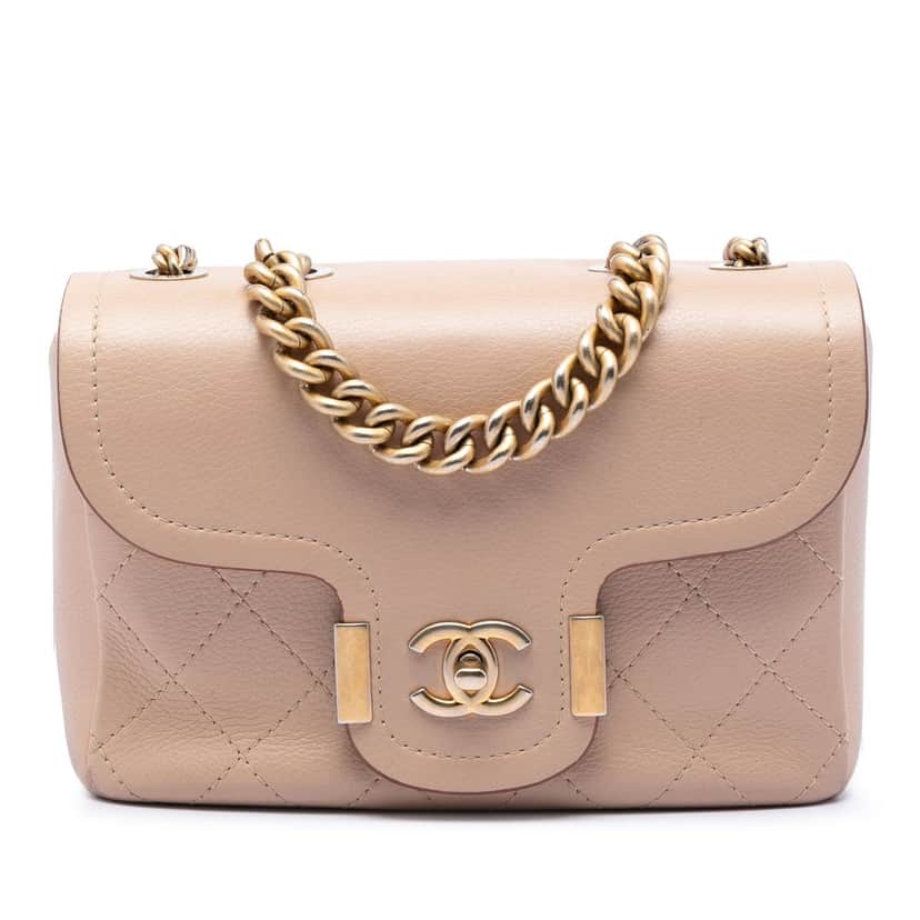 Chanel Paris-Greece Calfskin Archi Chic Flap Beige Leather Very good condition - Front View