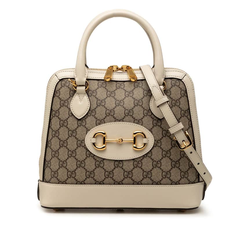 Gucci Small GG Supreme Horsebit 1955 Satchel