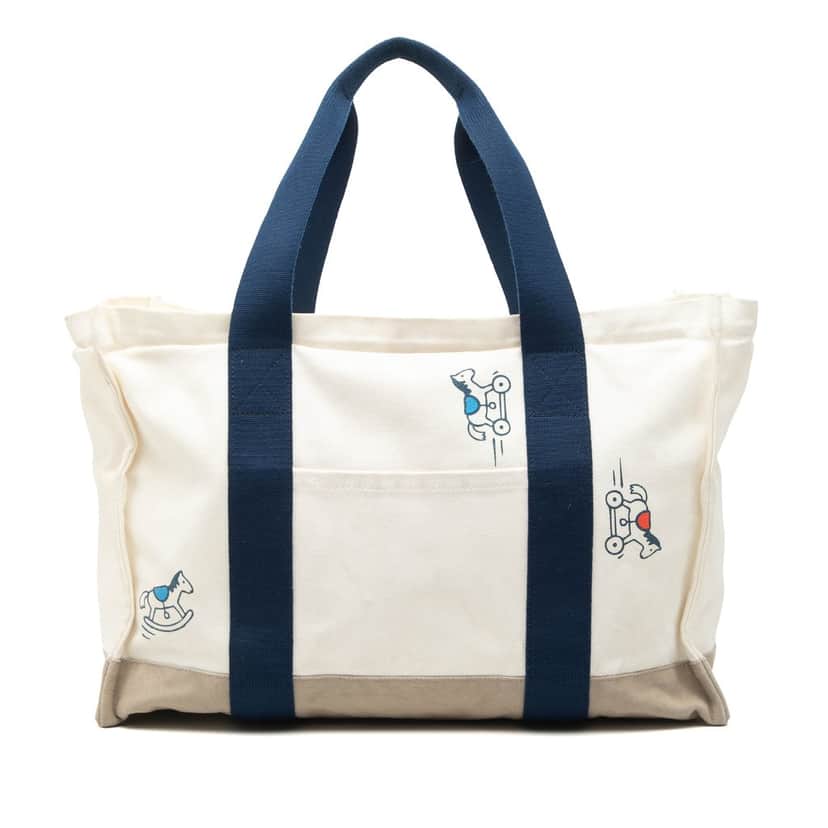 Hermès Canvas Adada Nappy Bag Brown Very good condition - Front View