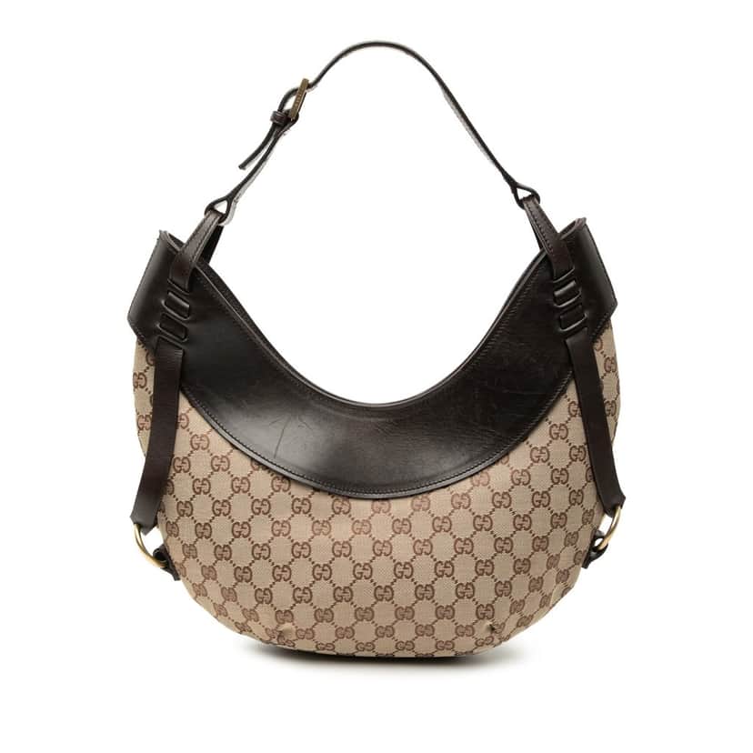Gucci GG Canvas Hobo Beige Very good condition - Front View