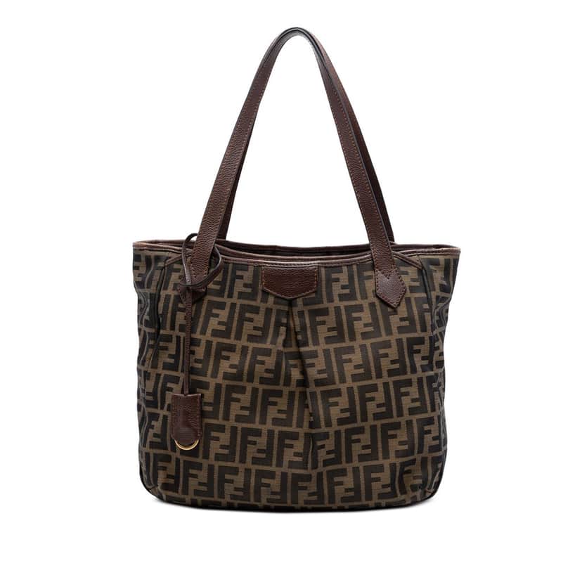 Fendi Zucca Canvas Grande Shopping Tote Brown Very good condition - Front View