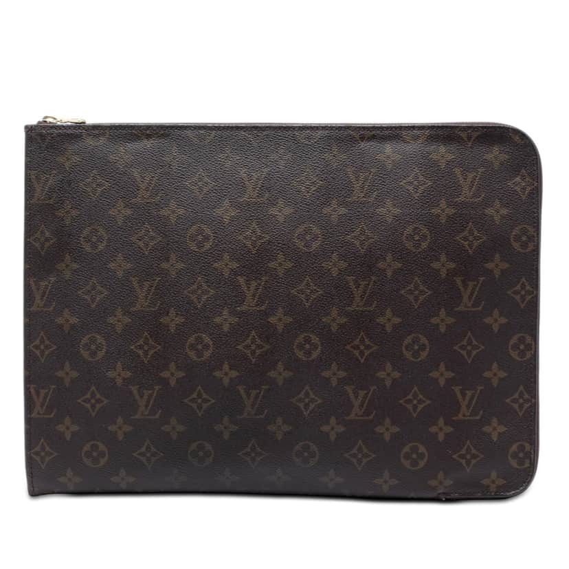 Louis Vuitton Monogram Poche Documents Portfolio Brown Very good condition - Front View