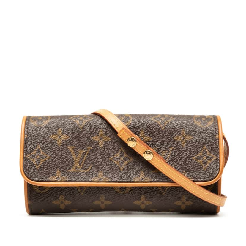 Louis Vuitton Monogram Pochette Twin PM Brown Very good condition - Front View