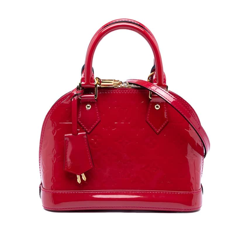 Louis Vuitton Monogram Vernis Alma BB Pink Leather Very good condition - Front View