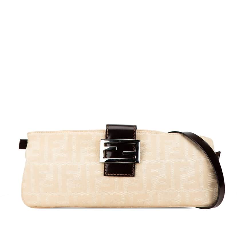Fendi Zucca Canvas Crossbody Beige Very good condition - Front View
