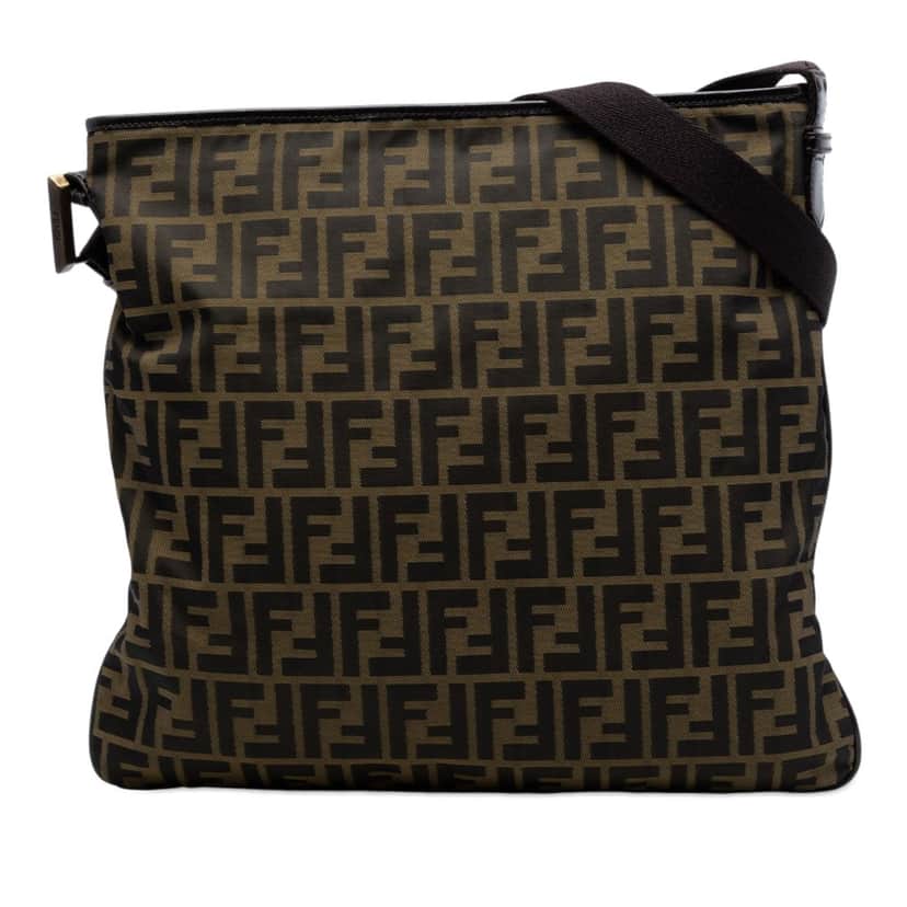 Fendi Zucca Canvas Crossbody Brown Very good condition - Front View
