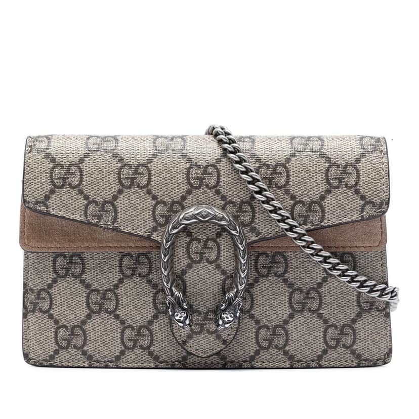 Gucci Mini GG Supreme Dionysus Crossbody Beige Very good condition - Front View